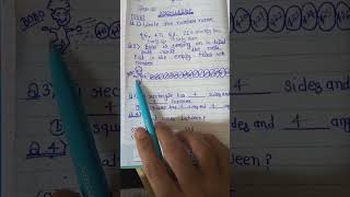 Mathematics Worksheet for revision Class-3rd Practice set -1