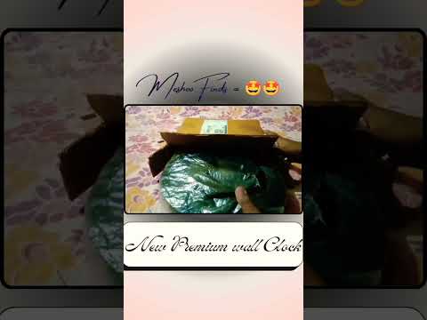 New Premium Wall Clock Unboxing | Mesho Finds 🤩🤩