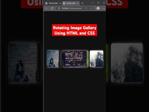 Rotating Image Gallery using HTML and CSS #shorts #coding
