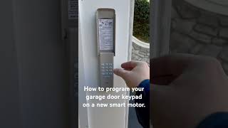 How to program a garage door keypad. Liftmaster and Chamberlain use a new yellow smart learn button.