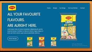 Maggi Noodles landing page Design | UI Design | Smartcode India