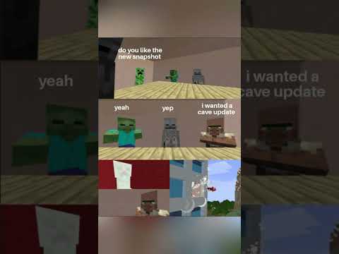 Minecraft Cave update memes before 2020 #minecraft #memes #shorts