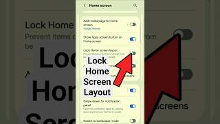 Lock Home Screen Layout on Samsung #shortsfeed #lockscreen #howto
