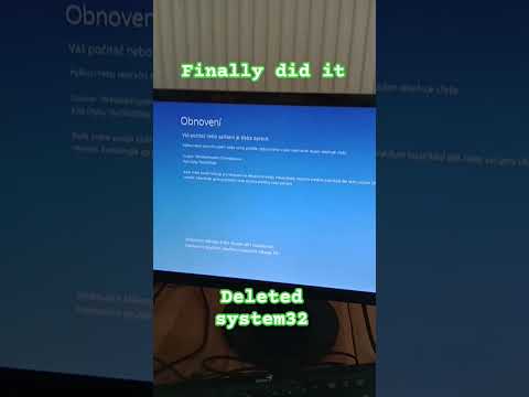 Deleted system32 #system32 #shorts