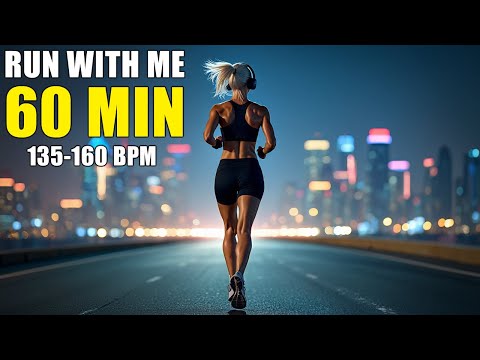 60 Min Running Music 2025 • 135–160 BPM Motivation Mix | Run With Me
