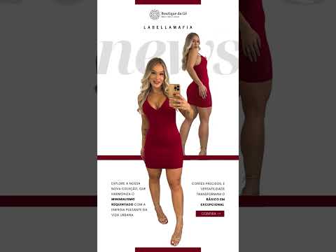 ✨Elevando o Estilo com Elegância: Vestido Malha Must Have Vermelho Labellamafia!✨