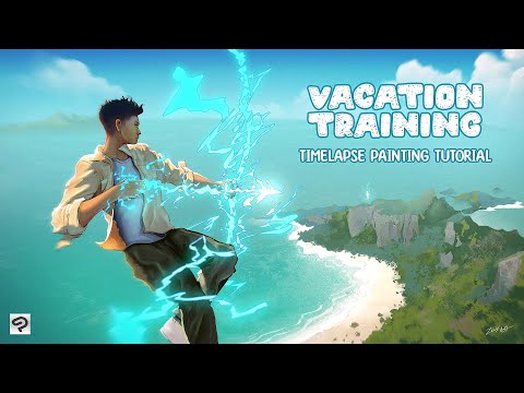 Training Vacation - timelapse painting