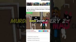 Murder Mystery 2 Scripts and Hacks – ESP Players, ESP Gun, Auto Farm Coins