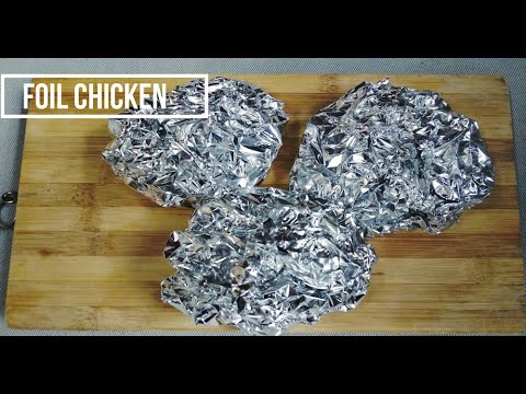 Foil chicken/ Foil chicken/Foil chicken with just 5 ingredients+vegetables #stopmotion