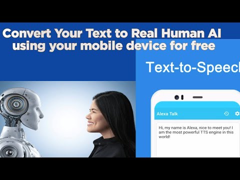 Text to audio on mobile: Text to Speech AI. convert all text to audio using this free AI.