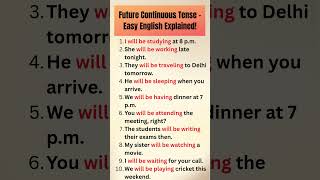 Future Continuous Tense | 10 Easy Examples for Daily English Use