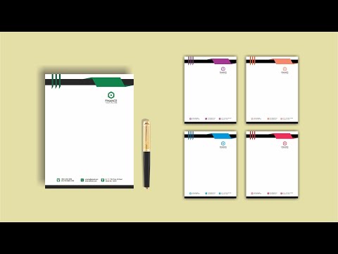 CorelDRAW X7 Tutorial BUSINESS LETTERHEAD DESIGN 2 with Wajid Corel GraphiX