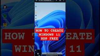 How to create windows 11 RDP Free @darkwebtool #privaterdp #freevps #ftpserver #purevpn #rehost