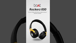 🎧 boAt Rockerz 650 Sunburn Edition Bluetooth Headset 🤩 @boAt-lifestyle #boat #headphones