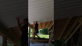 Porch Metal Ceiling Idea