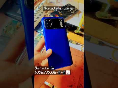 POCO M3 GLASS 📳📲📳👈  CHANGE #shortsl #@Aanu_akku.00 #@vijayjaiswalofficial #s