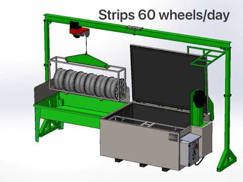 435 gallon 1650 L tank  animation with wheels and basket 12-wheel