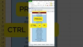 MS Excel time saving tips and tricks | Find and replace | excel | #excel #findandreplace