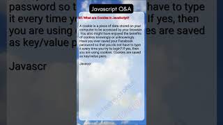 98  What are Cookies in JavaScript