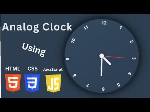 How to Build an Analog Clock with Html | Css| JavaScript ⏰ | Beginner Web Development Project