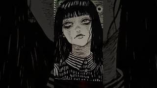 #horror #art #drawing #uzumaki #junjiito #black #animeart