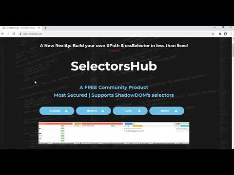 Learn and Locate element using SelectorsHub