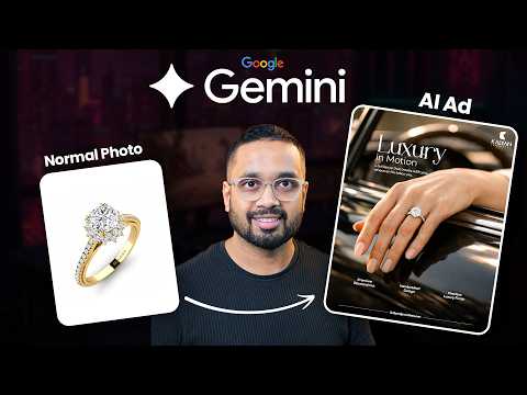 Create Social Media Post Designs Using Google Gemini | (AI Product Photoshoot + Design Tutorial)