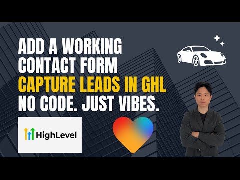 How to Add a Working Contact Form to AI Landing Page for Auto Detailing (GoHighLevel + Lovable)