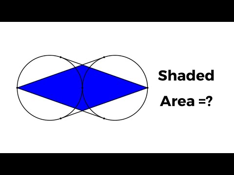 Area of the "Parallelogram" Between two Circles | Geometry math problem | Math riddle