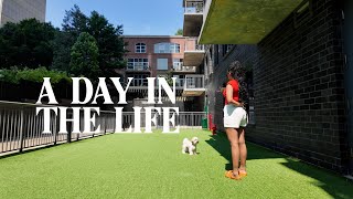 realistic + productive day in the life of a graphic designer | silent vlog
