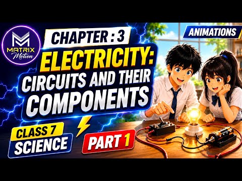 Chapter 3: Electricity – Circuits & Components (Part 1) | Class 7 Science NCERT CBSE Animated Video