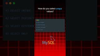 Which SQL keyword grabs only unique values? #SQLTips #BackendBasics #DatabaseTrivia  #devforall