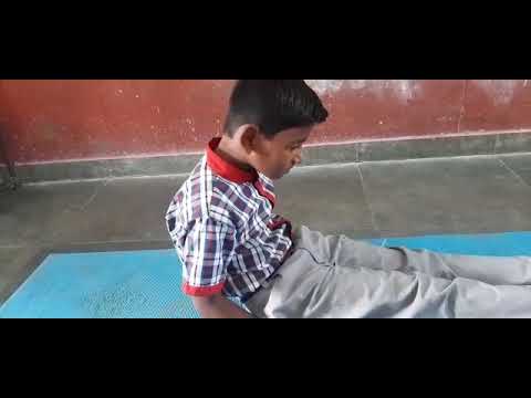 push-ups exercise by primary students @ kv1rewa