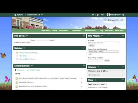 Activating a Course in D2L