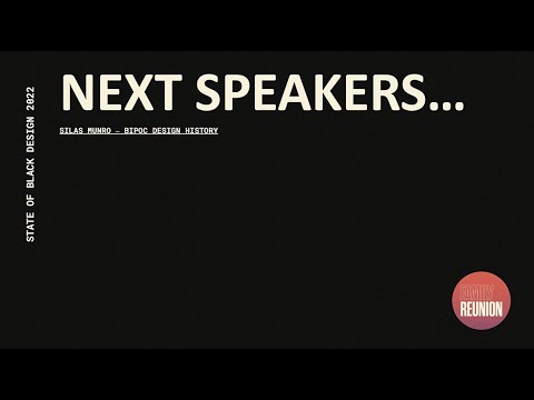 State of Black Design | Lightning Talk | BIPOC Design History | Silas Munro