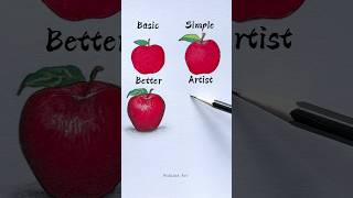 How to draw an apple🤔😱 #shorts #craft #art #drawing #crafts #satisfying