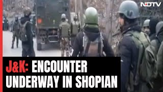 Encounter In Shopian | Encounter Breaks Out Between Security Forces, Terrorists In J&K's Shopian