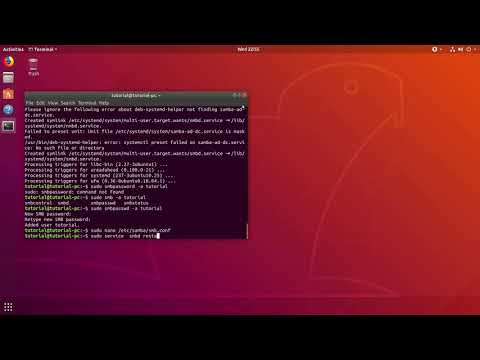 Set up samba on ubuntu 18 04