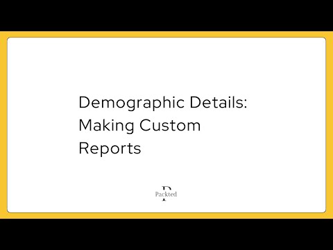 How to make custom report using the Demographic Details template in GA4