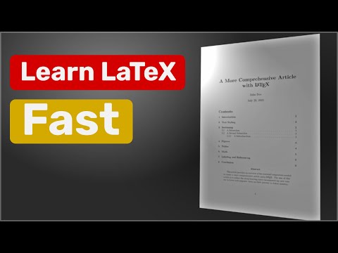 LaTeX Crash Course