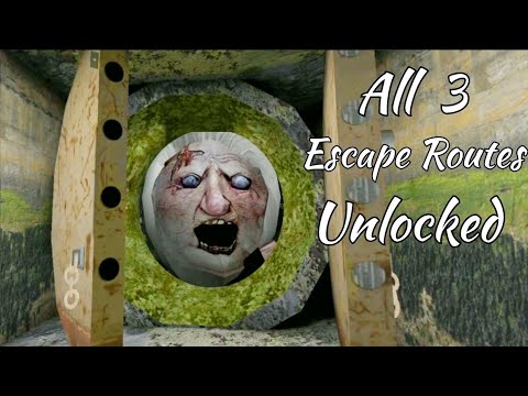 Unlocking All 3 Escape Routes In Granny Version 1.8