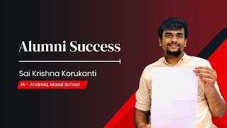 Coding was his way to become the ‘Big Man’ | Sai Krishna's journey at Masai School