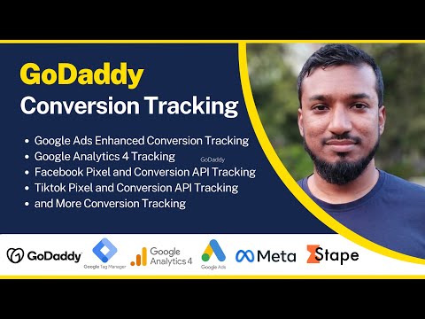 GoDaddy Conversion Tracking For Google Analytics 4, Google Ads, and, Facebook Pixel Conversion.