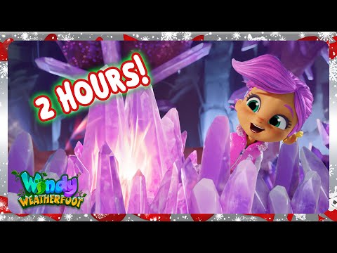 2 Hours of Holiday Glow Time (Crystal Yule Log Video) | Windy Weatherfoot | Happy Holidays