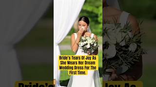 Bride’s Tears Of Joy As She Wears Her Dream Wedding Dress For The First Time.