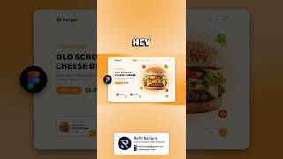 Burger Website UI Design in Figma | Animation in Figma | Figma Tutorial For Beginners