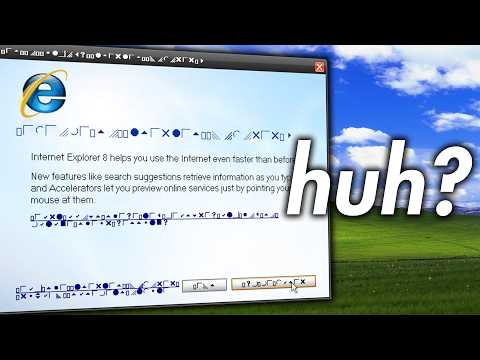 Windows XP, but it had a stroke