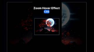 Zoom Hover Effect In CSS #coding #webdevelopment 🚀