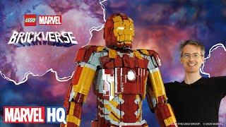 Life-sized LEGO Iron Man Armor That Moves?! | LEGO Marvel Brickverse @MarvelHQ