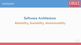 Software Architecture - Reliability, Scalability, Maintainability